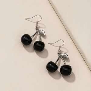 Black Cherry Earrings